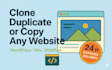 copy clone or duplicate any website into wordpress