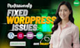fix wordpress issues, elementor errors, woocommerce bugs, and jetengine problems