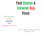 debug  django website and fix broken pages or features