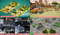 3d low poly map, roblox game play, ps1 map building, ps1 environment, retro map