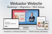 build webador website redesign migrate wordpress hostinger seo redesign