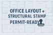 prepare office layout plan with permit set and structural stamp miami