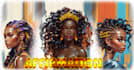 create unique afro hairstyle illustrations with affirmations