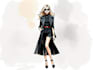 draw a professional fashion illustration