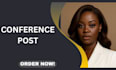 conference post design flyer design