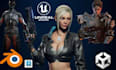 realistic 3dgame character modeling unreal engine 5 character stylized rpg model