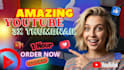 develop three custom youtube thumbnails in 1 hours