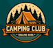 modern summer camp logo design