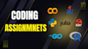 do coding assignment in python,java,go,r,lisp,julia,rust,etc