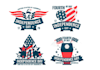 make modern patriotic logo