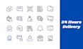 design unique custom icon set for web and app