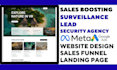 generate surveillance leads, smart alarm setup, and security agency website