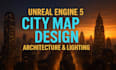 design unreal engine 5 city map, assets and architectual visualization