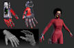 create realistic 3d character,3d rigging for game,scifi 3d charater,ue5 humanoid