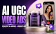 ai ugc video ads for ecommerce with realistic ai avatar using kling, veo, runway
