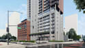 design 3d high rise building, skyscraper, duplex render, commercial building