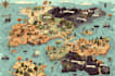 do fantasy map design vector map illustration city map