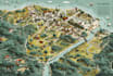 design vector fantasy map illustration city map design