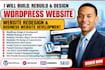 build, rebuild, design wordpress website redesign, business website development