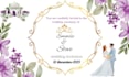 design elegent wedding invitation and reception card design