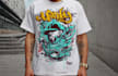 design logo and tshart merch with graffiti style