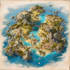 create dreamy map in watercolor style