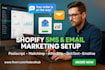 setup sms marketing postscript mailchimp aftership slicktext emotive klaviyo