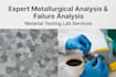 metallurgical analysis material testing lab and failure analysis