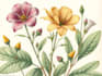 do botanical illustration with scientific focus