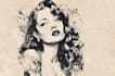 draw old retro distressed comic illustration