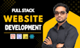 build custom website development full stack front end back end developer
