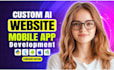 do ai web application, software development, full stack website development