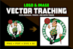manual vector tracing, vectorize image, vector file, vector logo