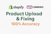 upload products to shopify or woocommerce