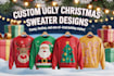 create personalized ugly christmas jumper designs
