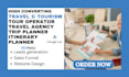 generate travel agency leads tour booking travel consultation website