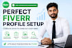 create a professional fiverr profile and 3 optimized gigs