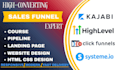 design high converting funnels and websites with gohighlevel clickfunnels kajabi