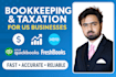 do monthly US bookkeeping, cleanup, and tax preparation