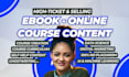 develop ebook online course content elearning course ppt slides video creation