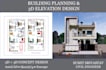 create professional 2d building plan and 3d elevation design