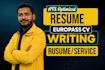 write an official professional europass cv