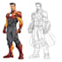 draw superhero action comic