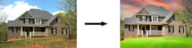 do real estate image editing ,clutter removel and sky replacement