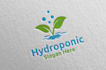 design modernhydroponic farming logo