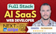 develop full stack ai saas web application with nextjs openai stripe