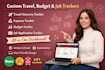 itinerary tracker expenses tracker travel budget tracker job tracker app tracker