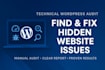 fix wordpress site issues with full audit report