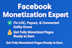 provide facebook content monetization service