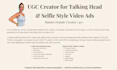 create talking head yapper ugc video ads for organic and paid social media